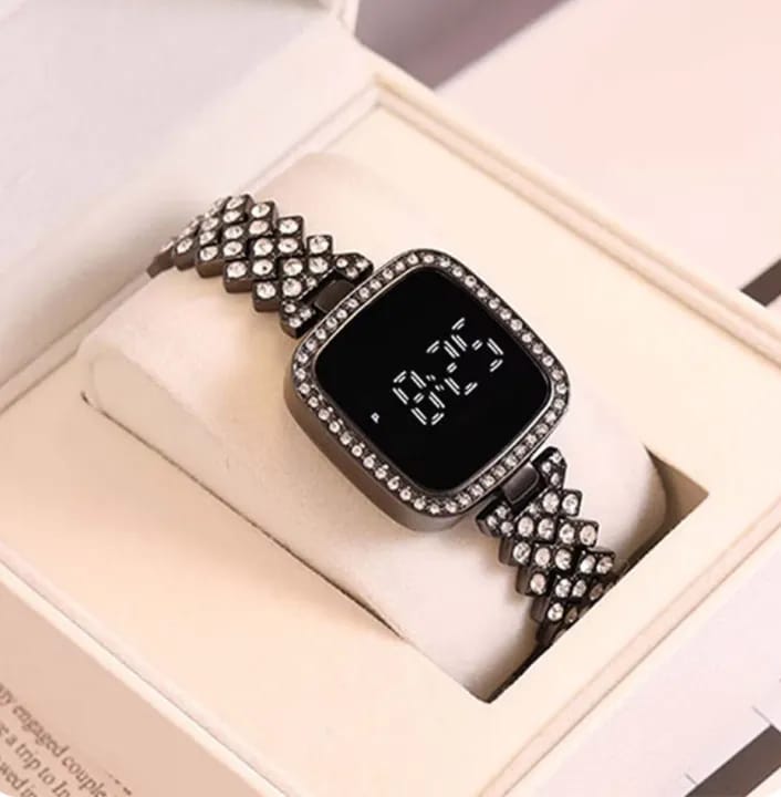 Diamond Touch Screen LED Watch Ladies